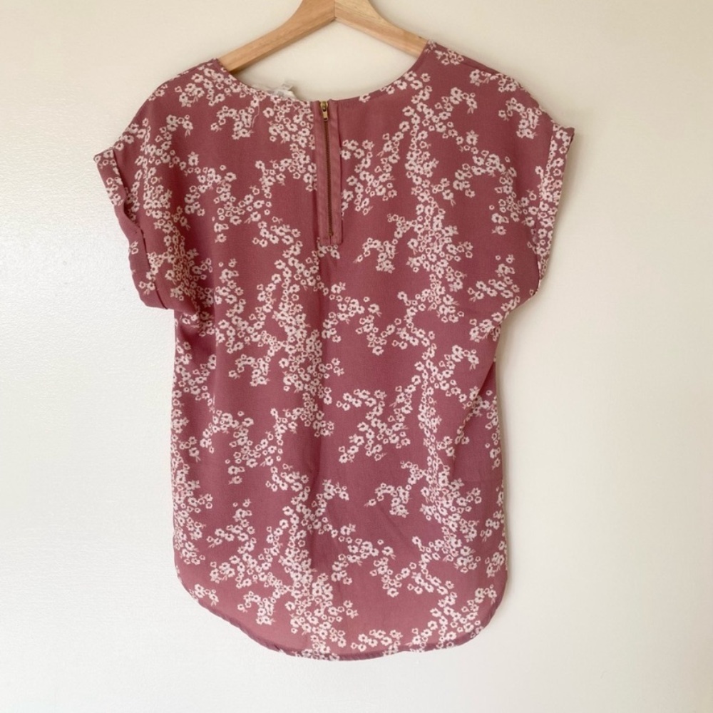 Hippie Rose • Pink Floral Blouse - Picture 2 of 3
